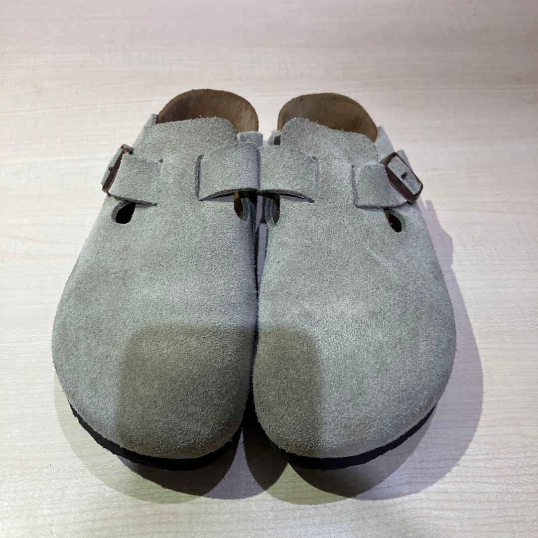 BIRKENSTOCK Boston LEVE ベージュ牛革スエード サンダル