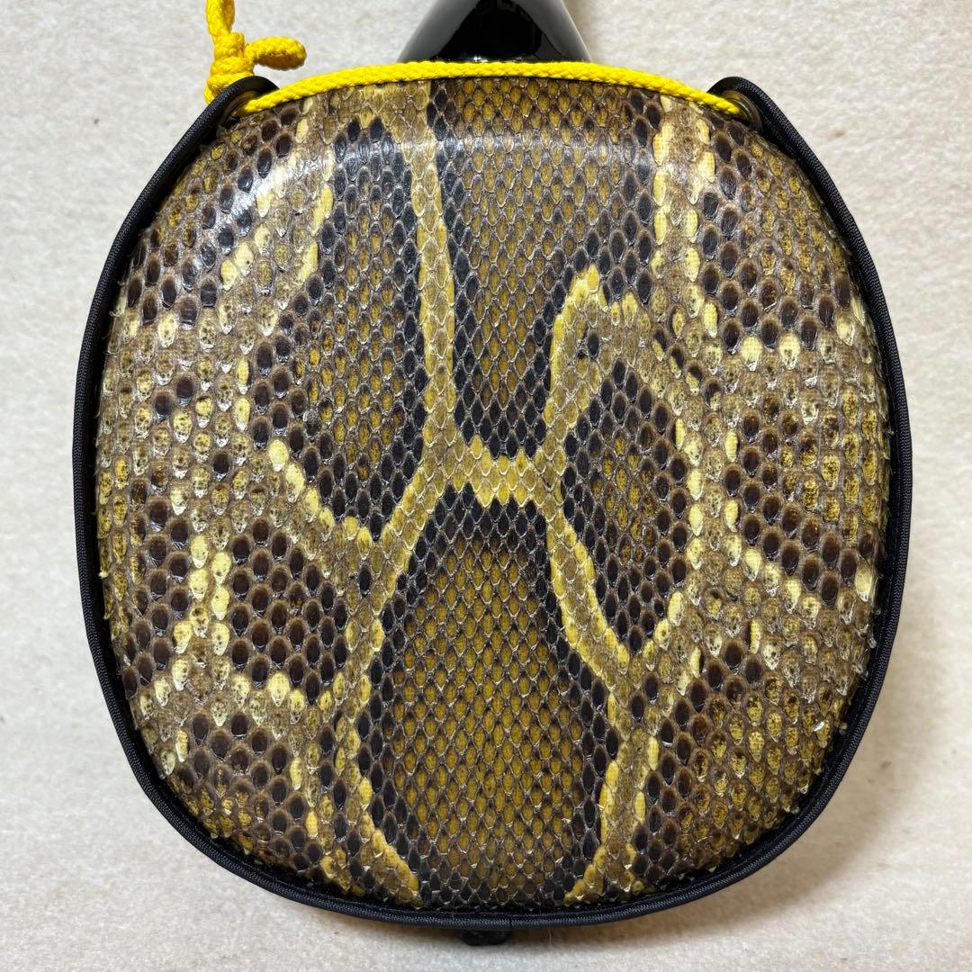 三線 本皮 強化張り 本革 蛇皮 蛇革 三味線 琉球 沖縄