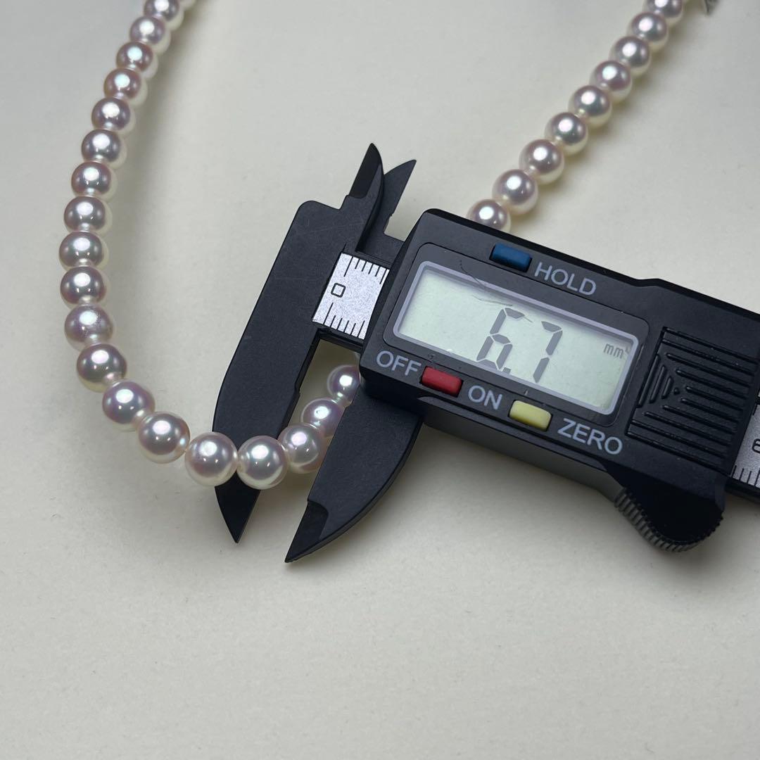 ミキモト アコヤ真珠 ネックレス 6.5-7.0mm SILVER 現行