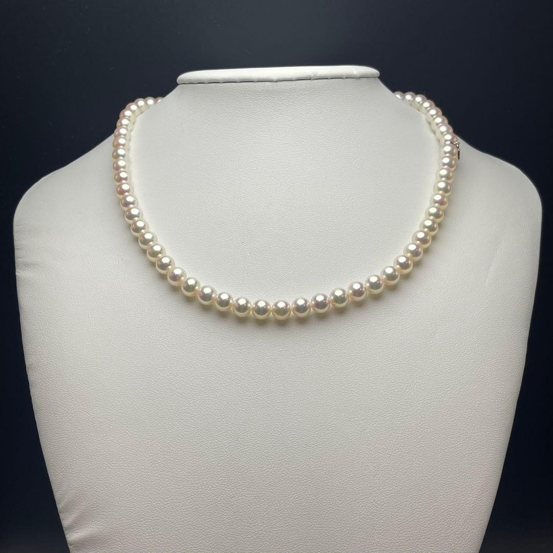 ミキモト アコヤ真珠 ネックレス 6.5-7.0mm SILVER 現行