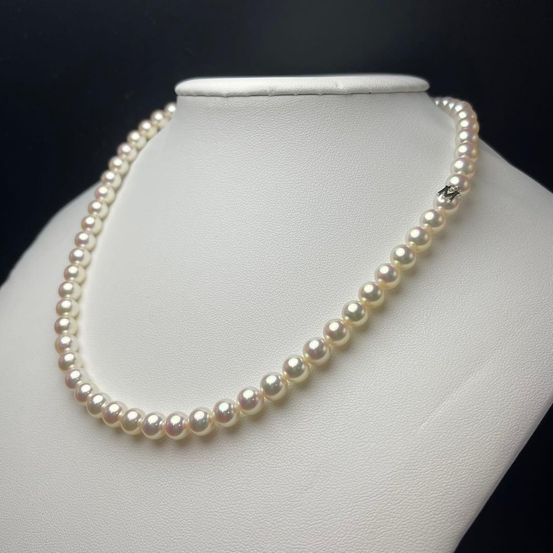 ミキモト アコヤ真珠 ネックレス 6.5-7.0mm SILVER 現行