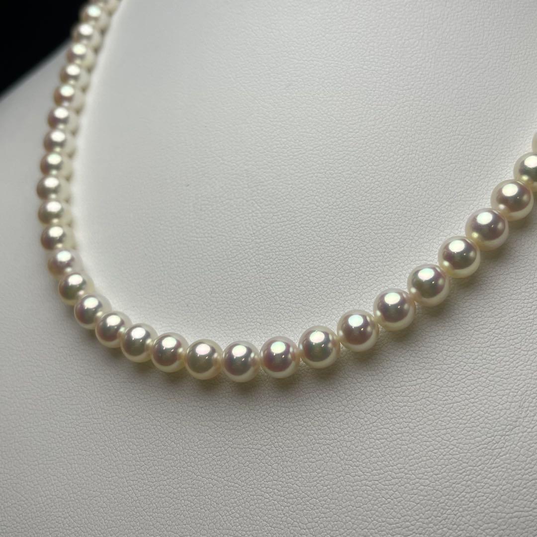 ミキモト アコヤ真珠 ネックレス 6.5-7.0mm SILVER 現行