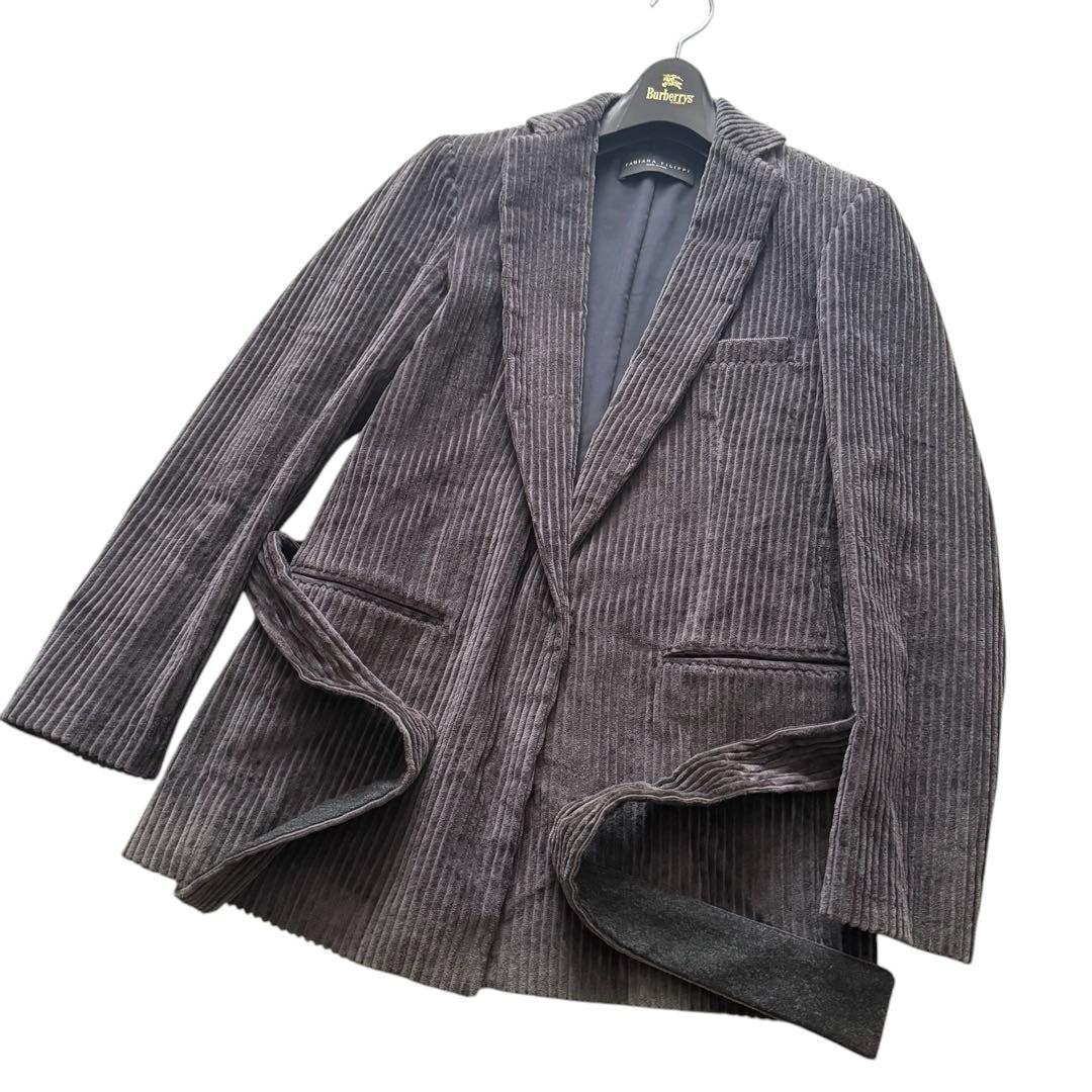 モニーレ装飾 美品 FABIANA FILIPPI コーデュロイジャケット 38