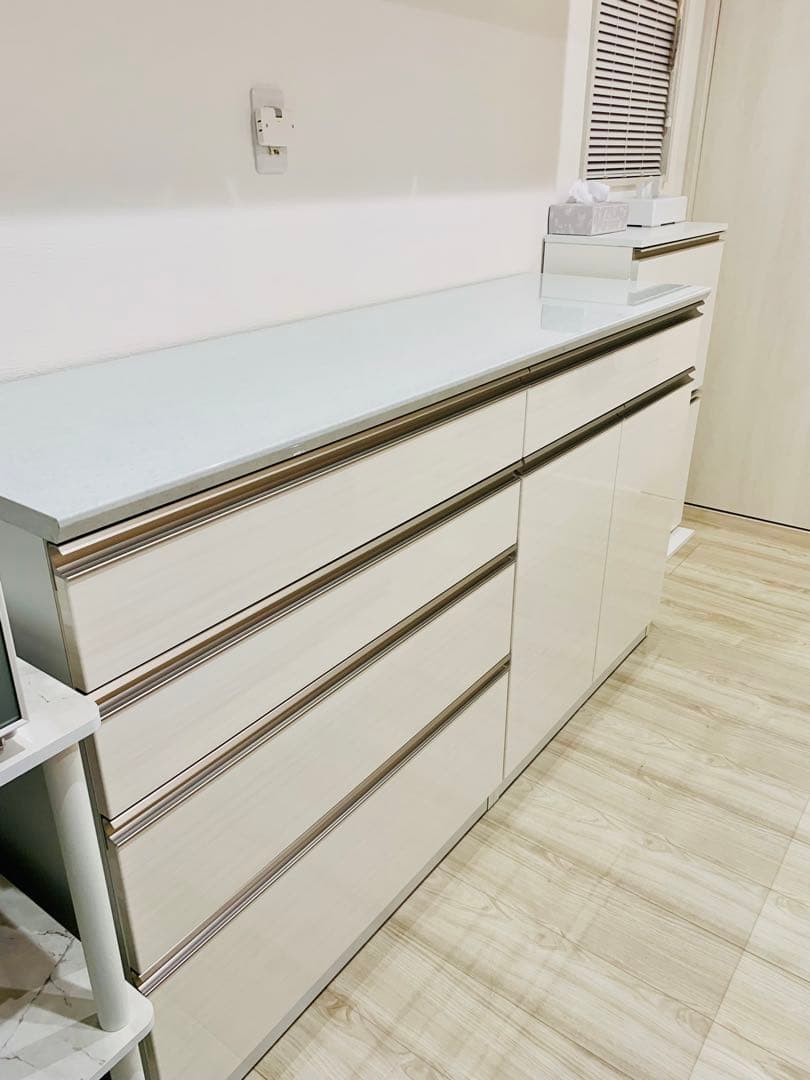 【美品】下台4段引出＋スペース扉☆