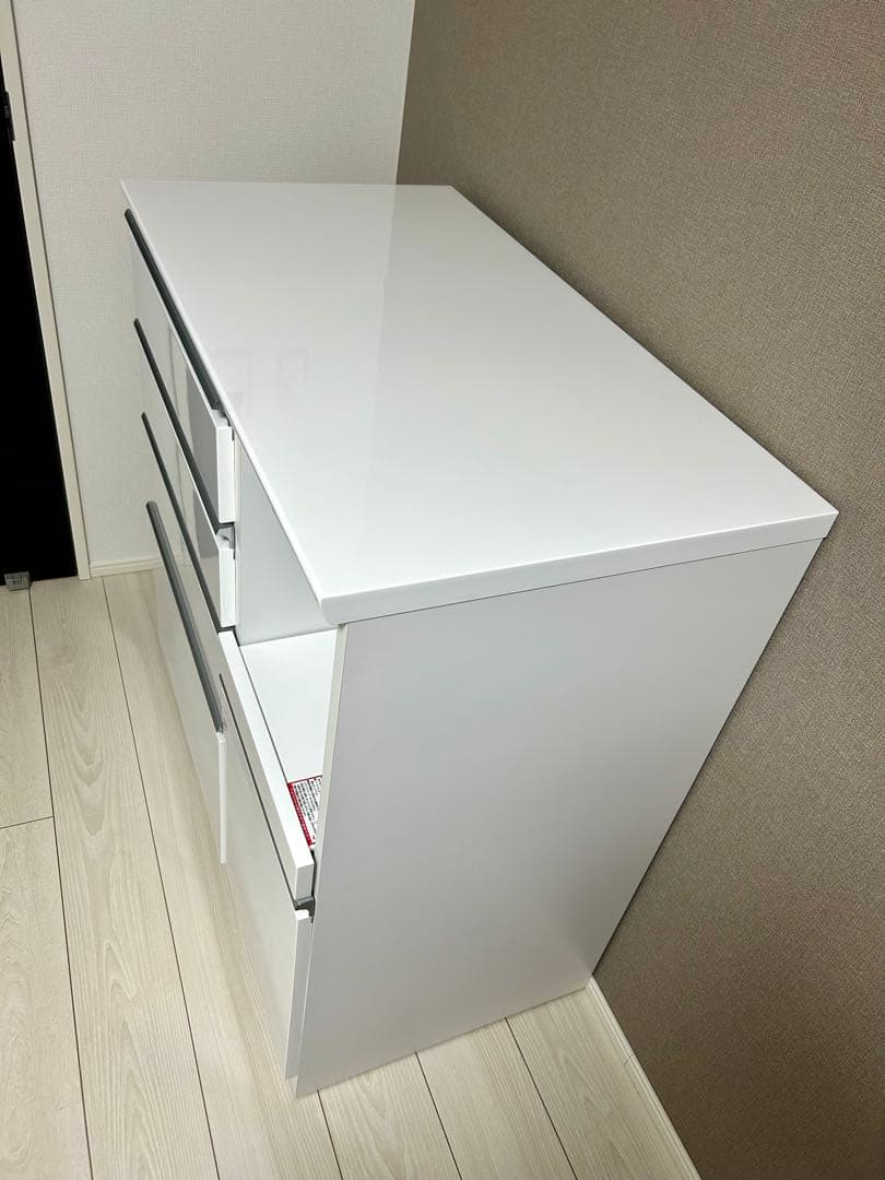 【美品】キッチンカウンター（レジューム 90QH-R WH)