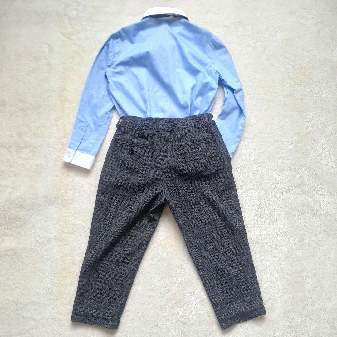 BEAMS DESIGN　フォーマルスーツ　男の子　4点セット　120　グレー