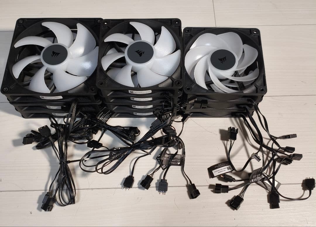 CORSAIR ケースファン　10枚セット（おまけ付き）