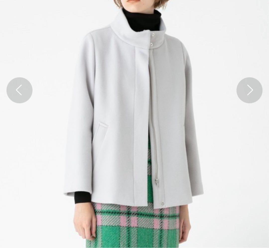 美品✨アルアバイル ビーバースタンドショートコート S ショート丈 22AW