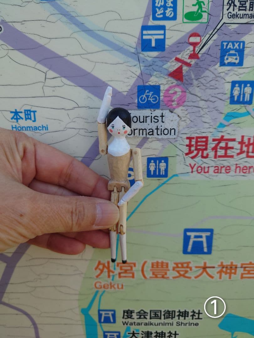 Jack Lou㉒ ミニチュア ペグドール ハンドメイド アンティーク風