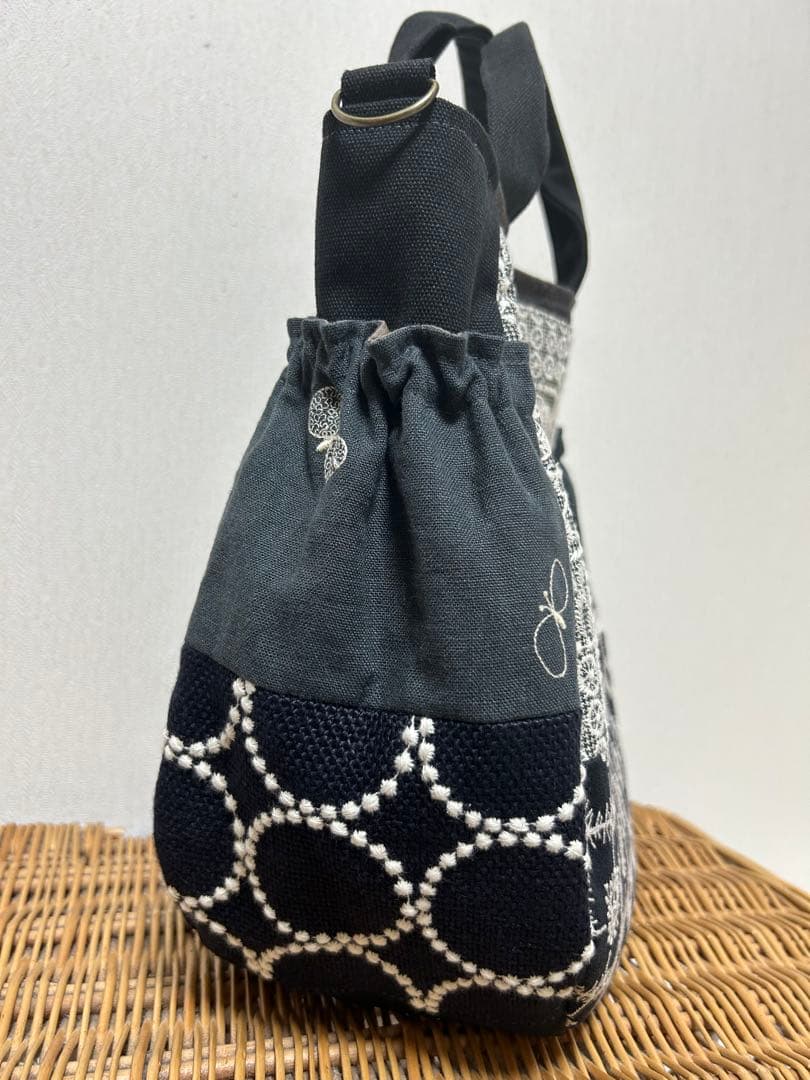 ミナペルホネン＊ギャザポケバッグ✂️ハンドメイド