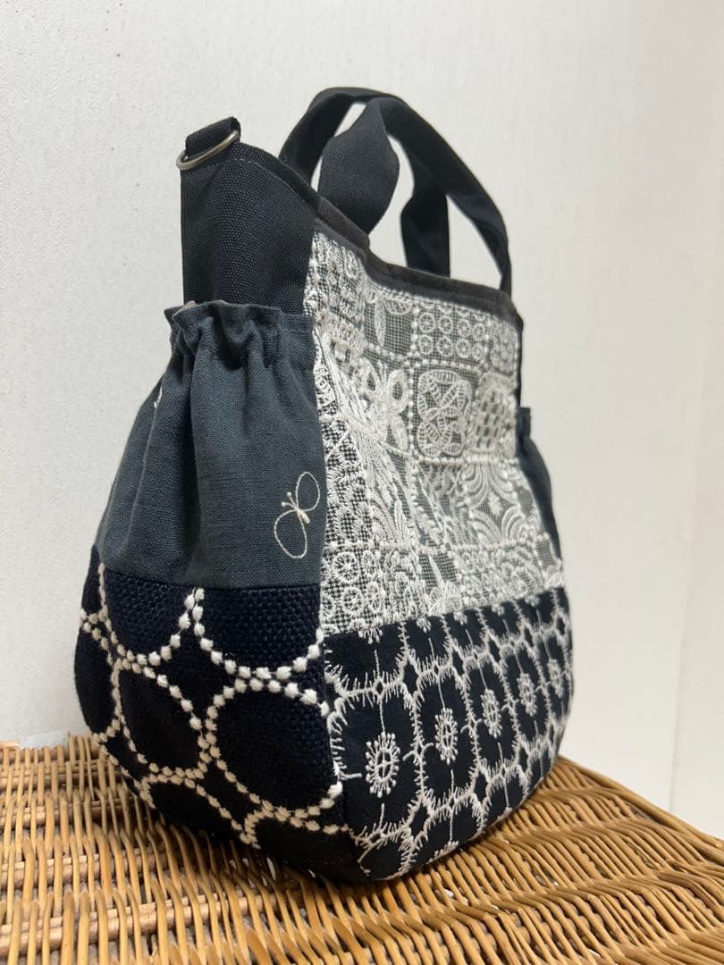 ミナペルホネン＊ギャザポケバッグ✂️ハンドメイド