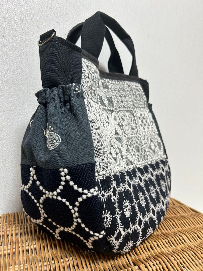 ミナペルホネン＊ギャザポケバッグ✂️ハンドメイド