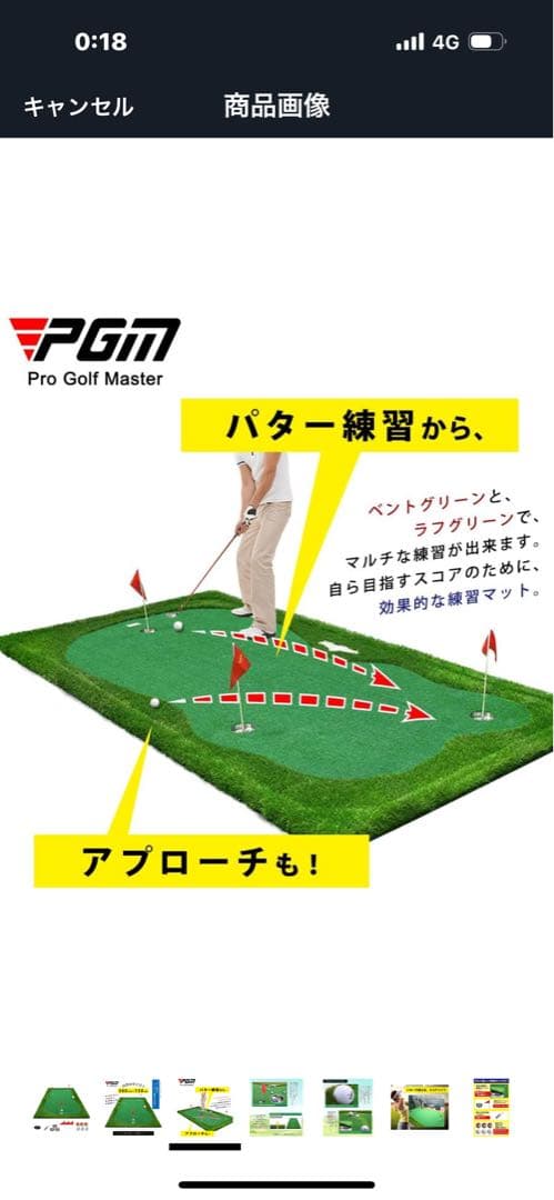 PGM パッティングマット 300cm x 150cm