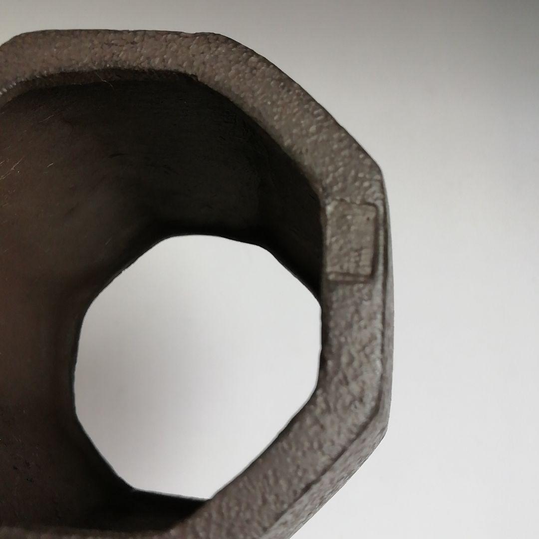 Ｗ１０３　蓋置　『八角蓋置』『十四代　宮崎寒雉 作』『鵬雲斎 書付』共箱　茶道具