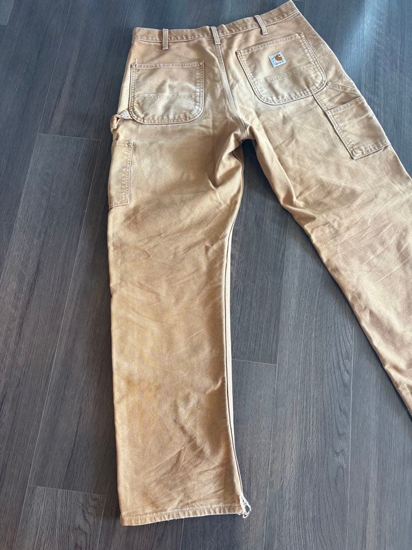 希少サイズ33 USA製 ビンテージ カーハート ダブルニー ペインターパンツ