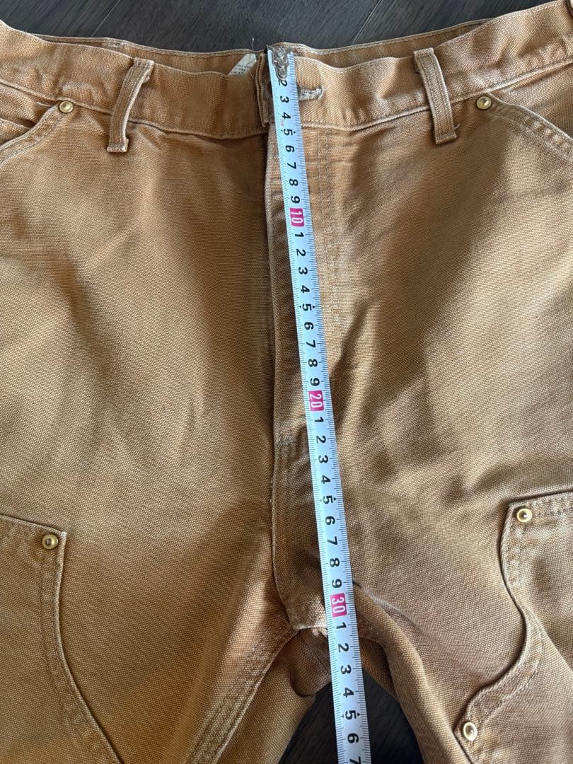 希少サイズ33 USA製 ビンテージ カーハート ダブルニー ペインターパンツ