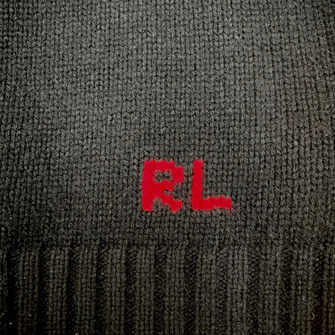 k*a様 ラルフローレン ポロベア ニットパーカー M ブラック