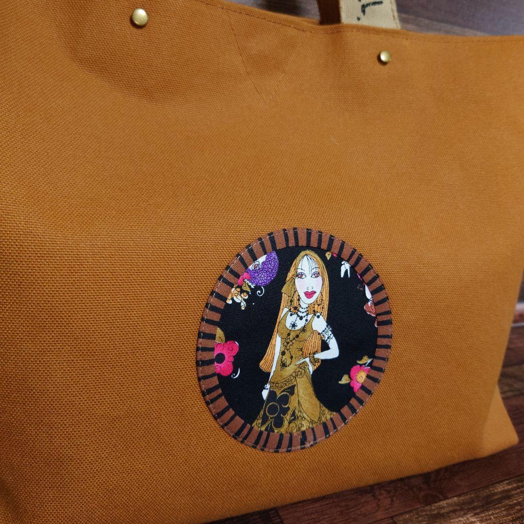 ❣️専用❣️Gypsy/8号帆布トートバッグ/ファスナーポーチ付/ロラライハリス