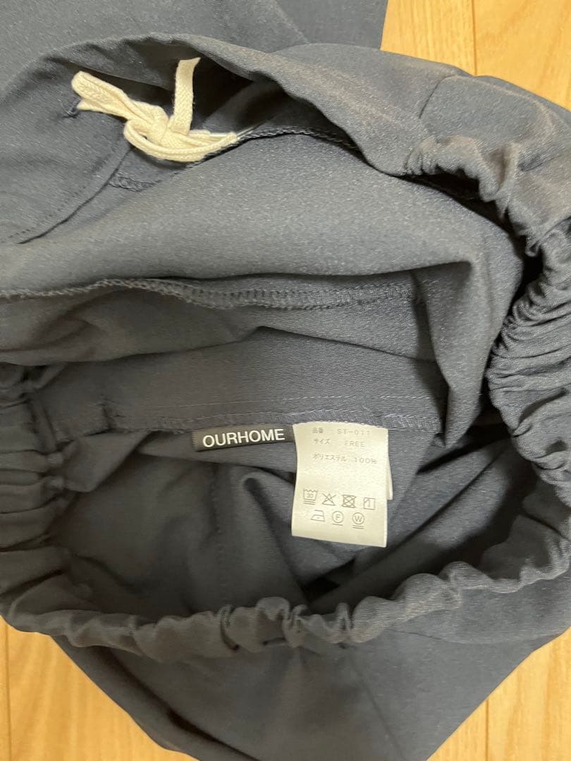 アワーホーム our さらりと快適コクーンパンツ（吸水速乾）ネイビー