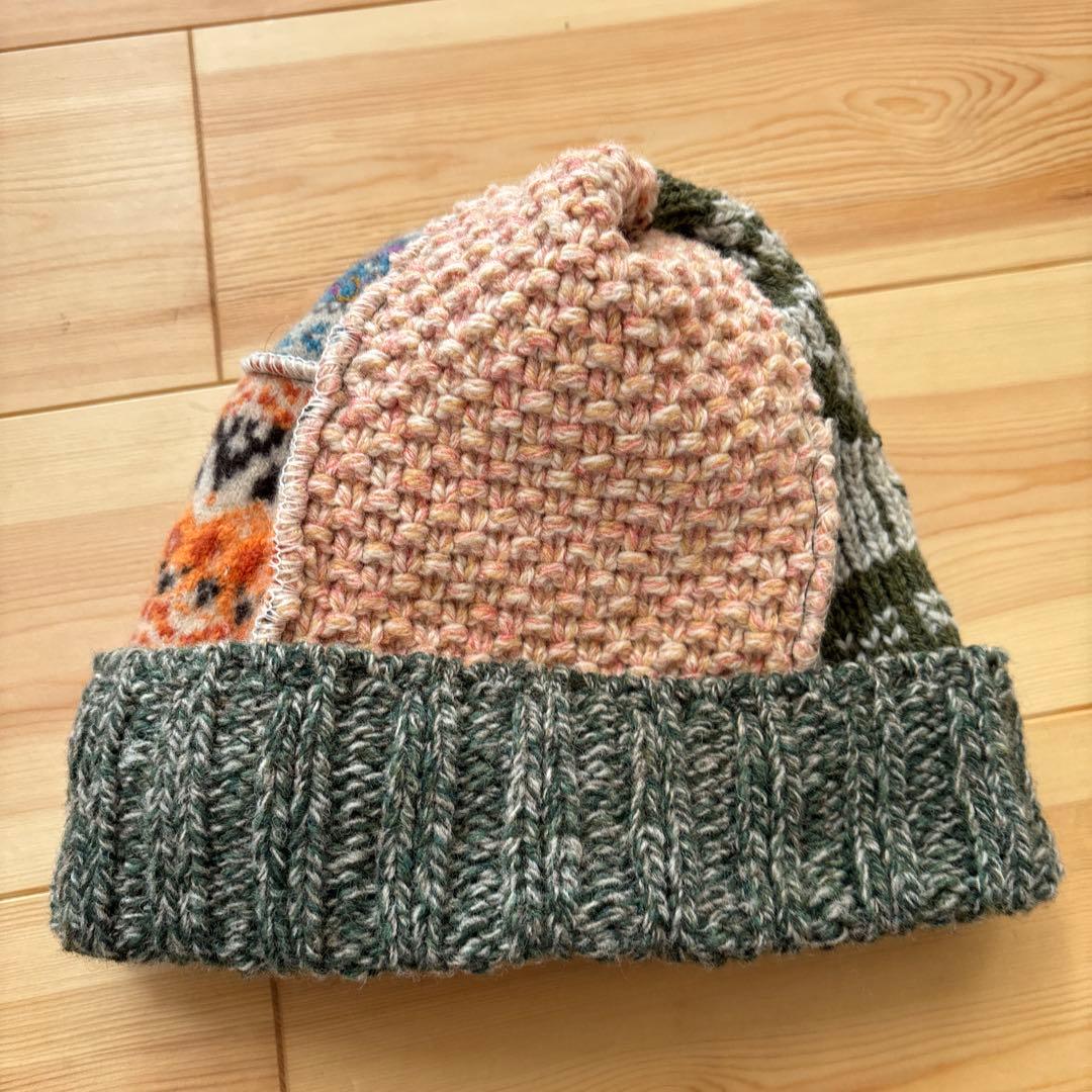 45R パッチワークニット帽