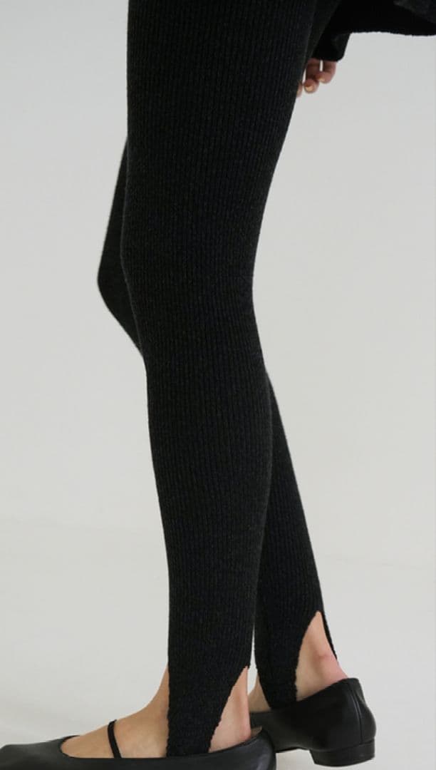 CLANE ミックスカラーニットトレンカ＋カーディガンセット