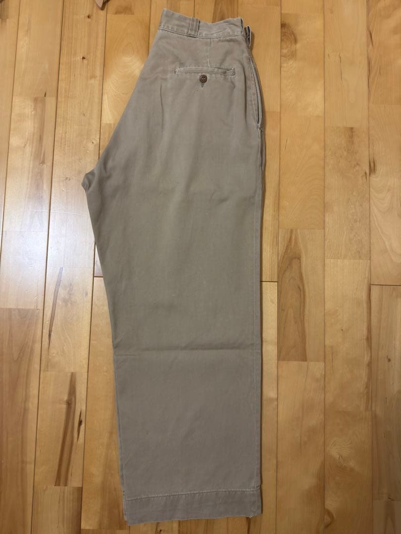 50s 米軍実物 US ARMY チノパン　アーミーチノ　45カーキ