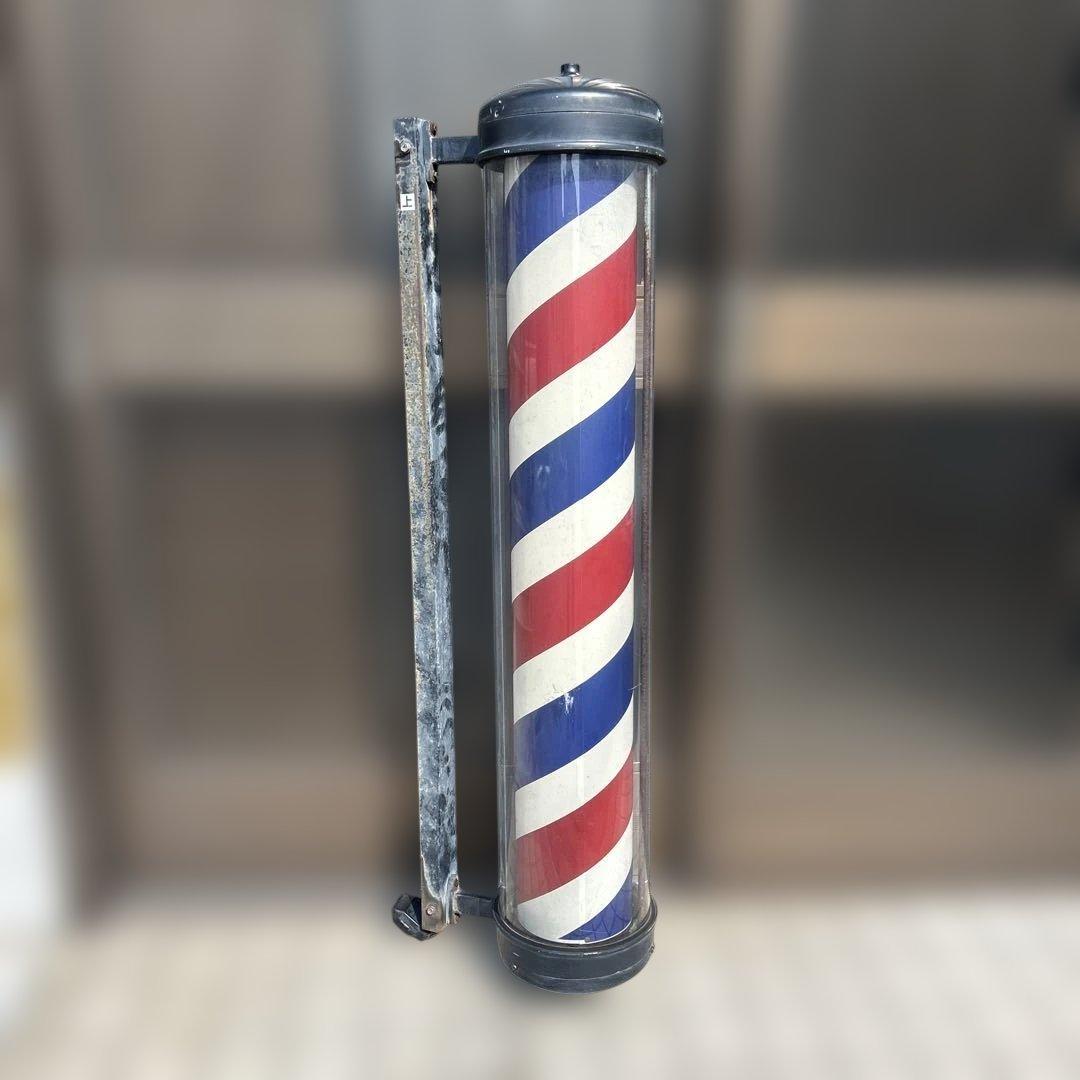 【レトロ】理髪店　床屋　サインポール