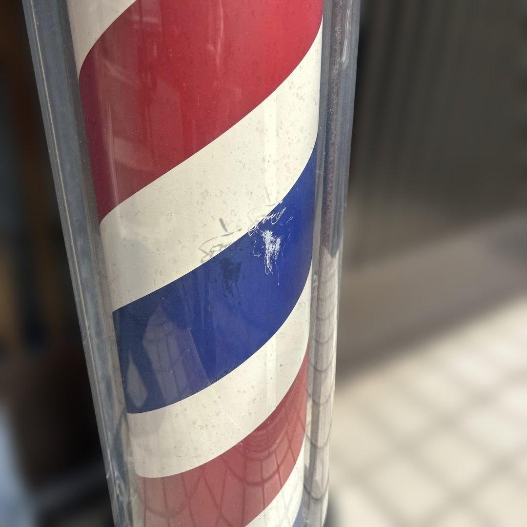 【レトロ】理髪店　床屋　サインポール