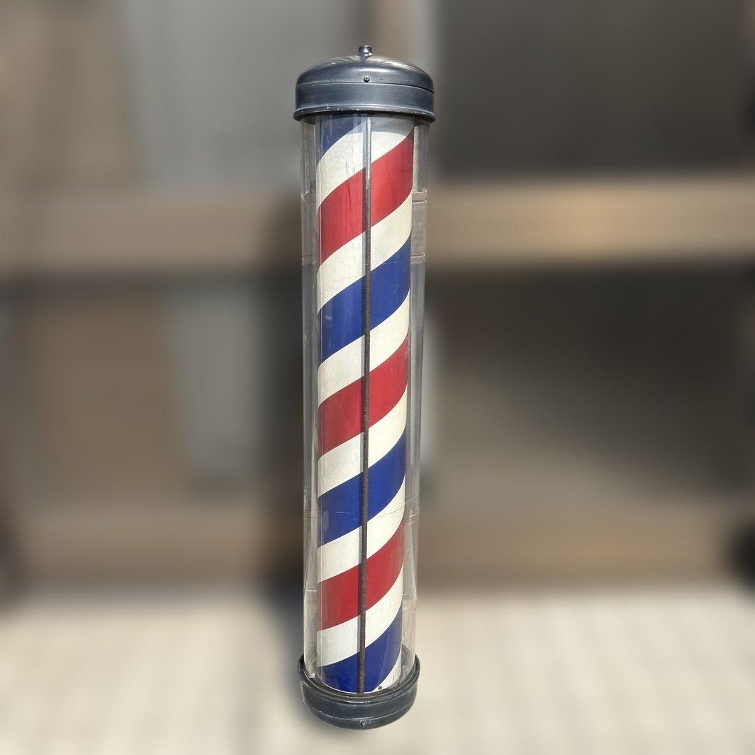 【レトロ】理髪店　床屋　サインポール