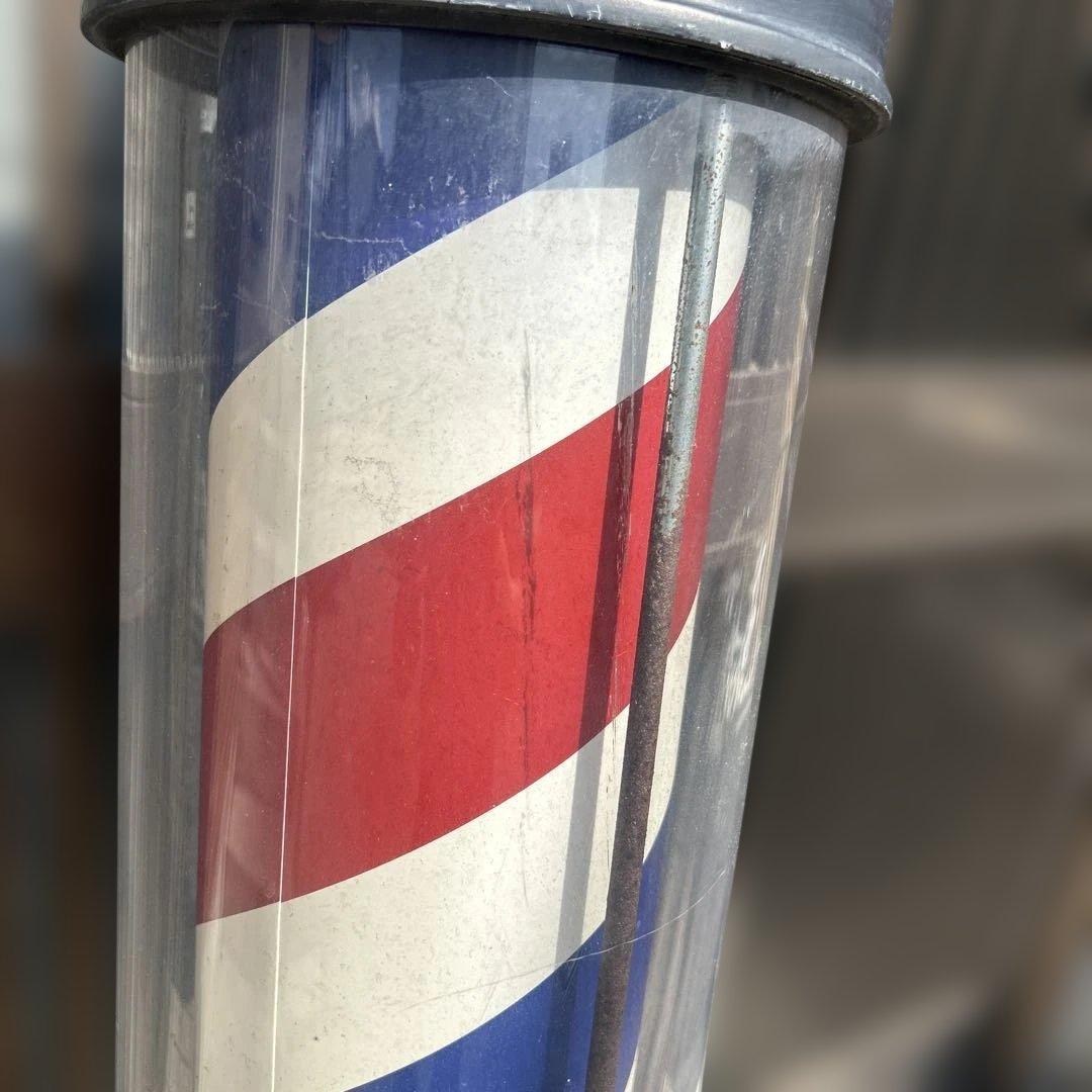 【レトロ】理髪店　床屋　サインポール