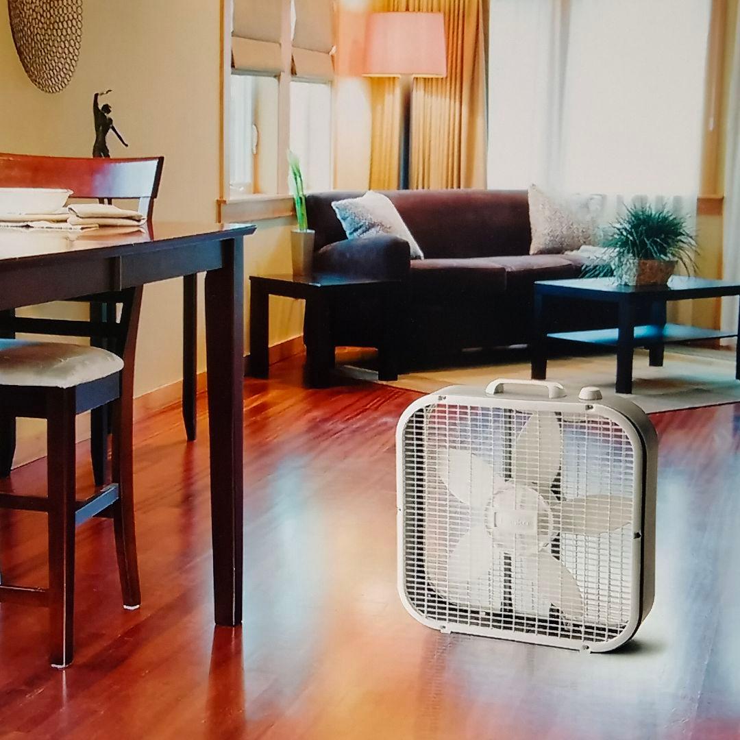 Lasko 20インチ クラシックボックスファン ホワイト 扇風機 サーキュレー