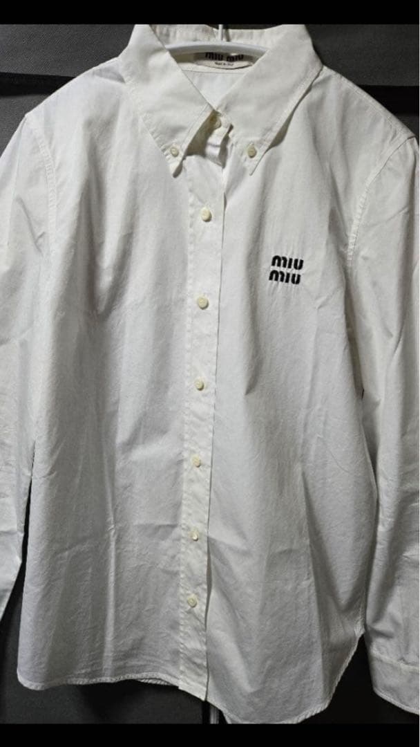 miumiu ポプリンシャツ 40