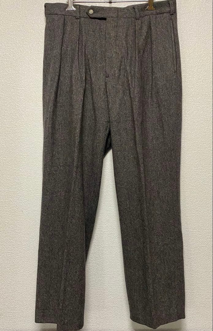 Hub　90s ランズエンド　ツータック　ウールスラックス　アメリカ製