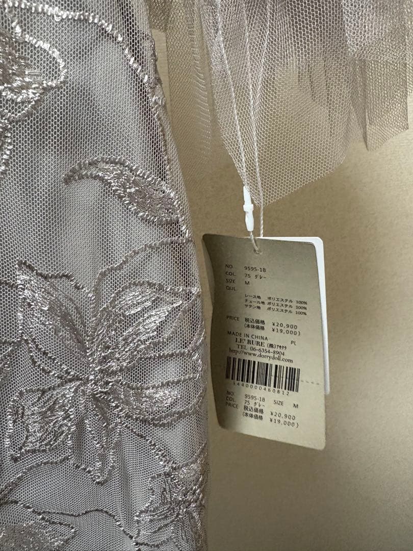 新品！LE'RURE Pearl motif embroidery dress