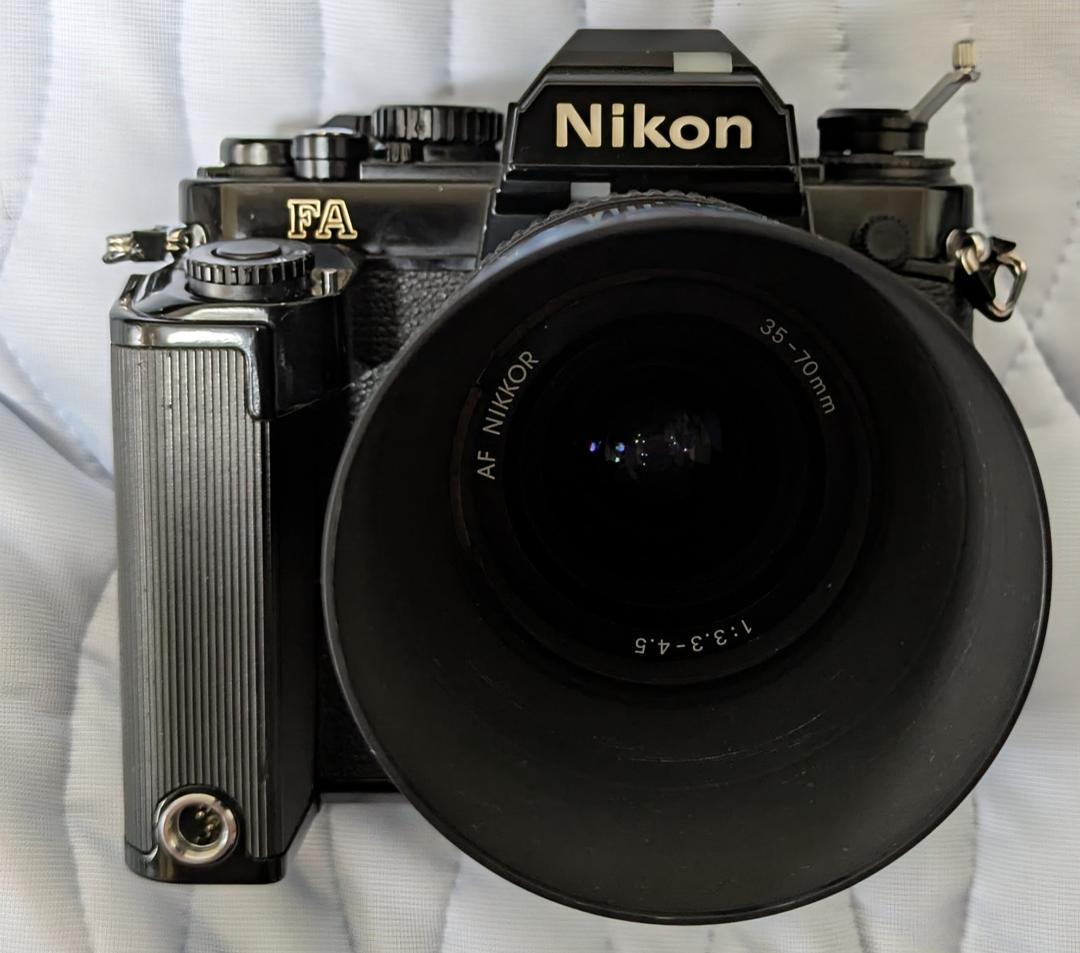 美品！Nikon FA 今買える昔の高級名機 人気黒 35-70mm セットで