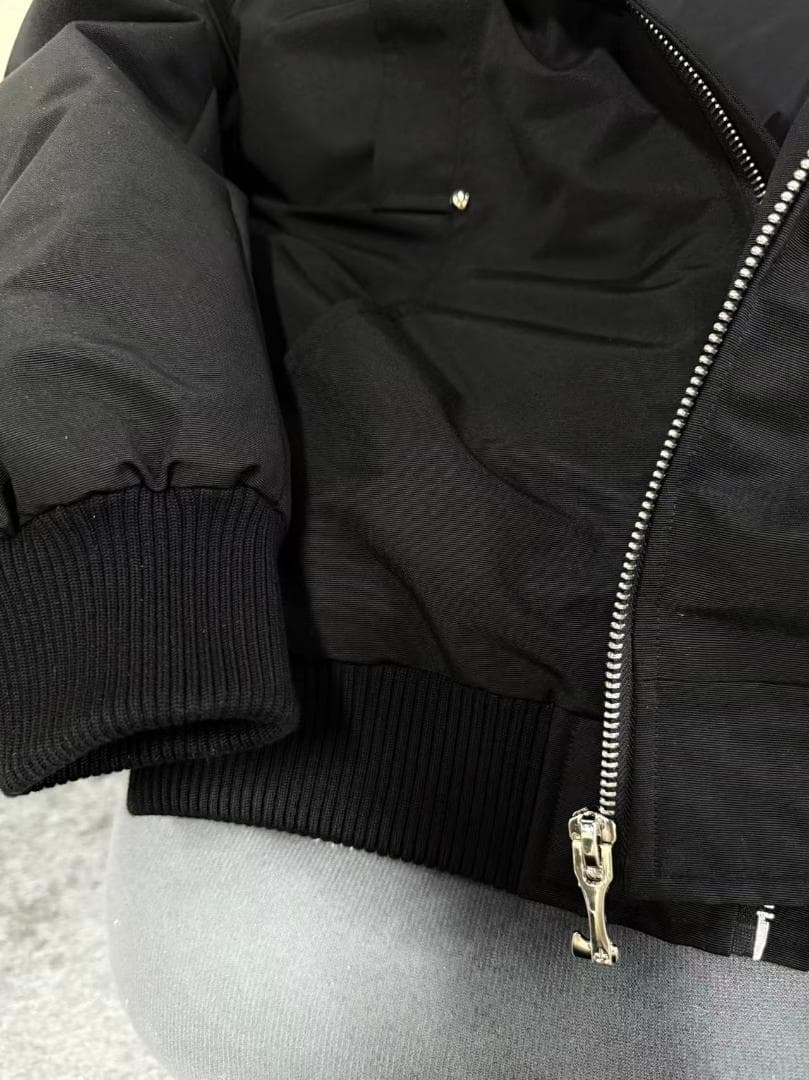 MOOSE KNUCKLES ブラックファーダウンジャケット