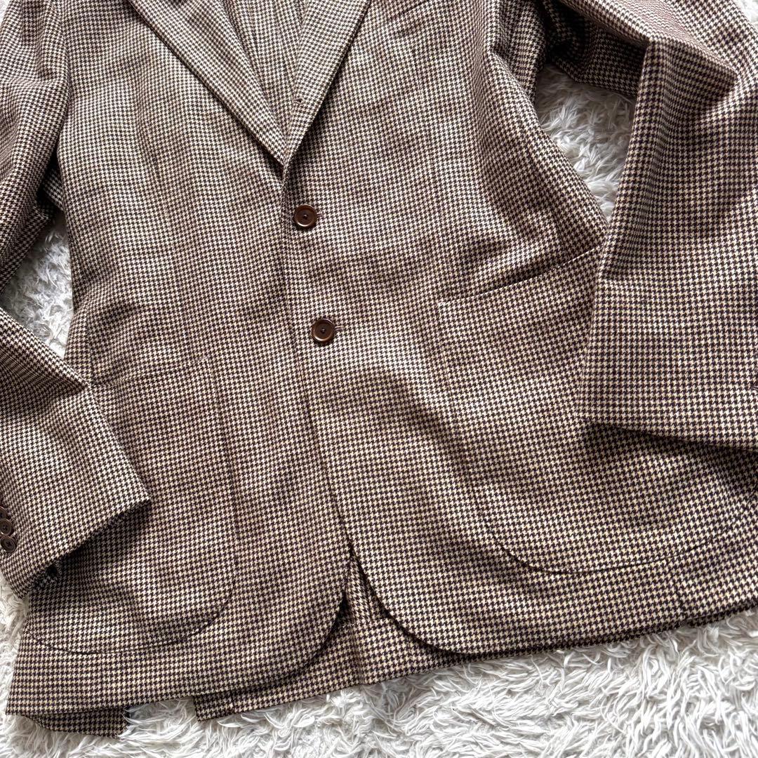 極美品　ユナイテッドアローズ　ソブリン　カシミヤ混　テーラードジャケット　千鳥