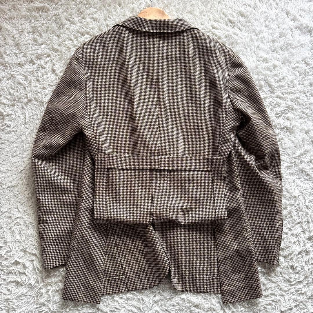 極美品　ユナイテッドアローズ　ソブリン　カシミヤ混　テーラードジャケット　千鳥