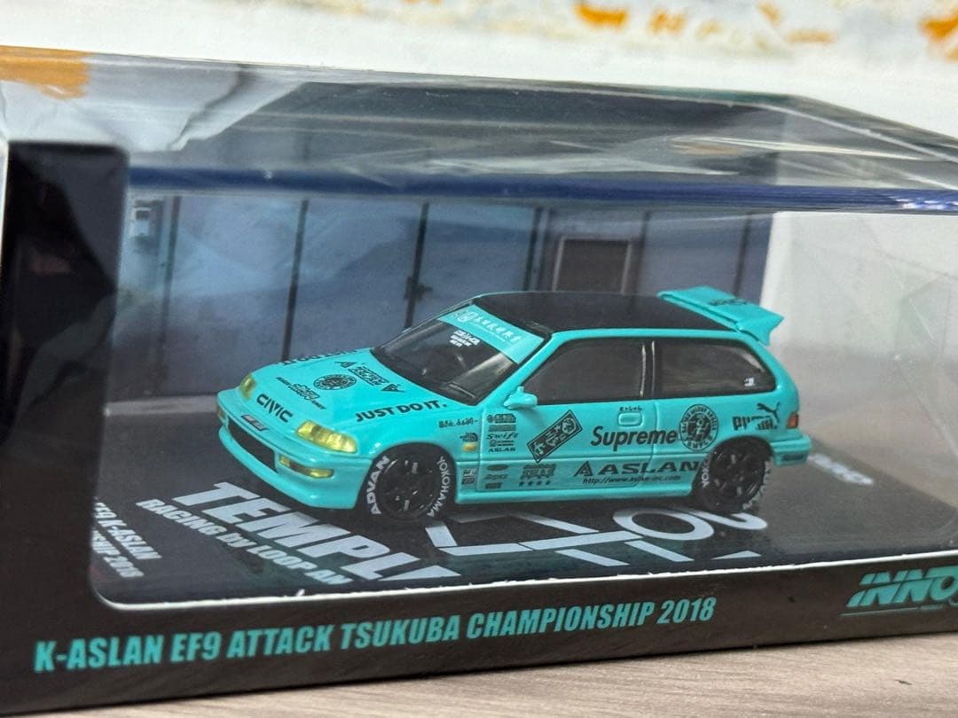 ミニカー inno64 1/64 K-ASLAN HONDA CIVIC EF9