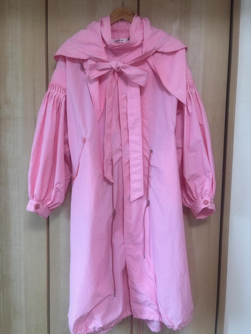 【美品】MEGMIURA 2025SS ２Way モッズコート ピンク