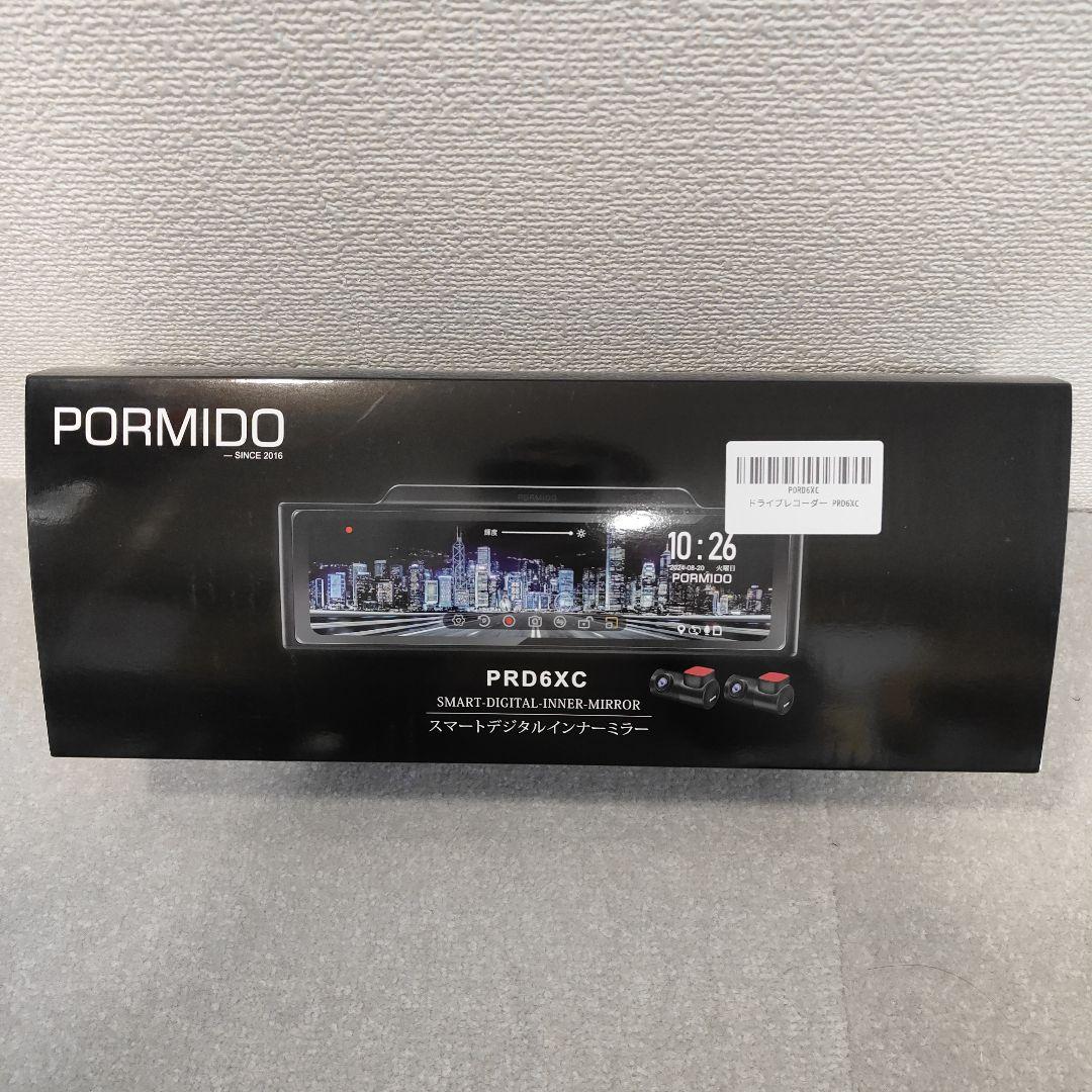 PORMIDO ドライブレコーダー 前後カメラ ルームミラー型 PRD6XC