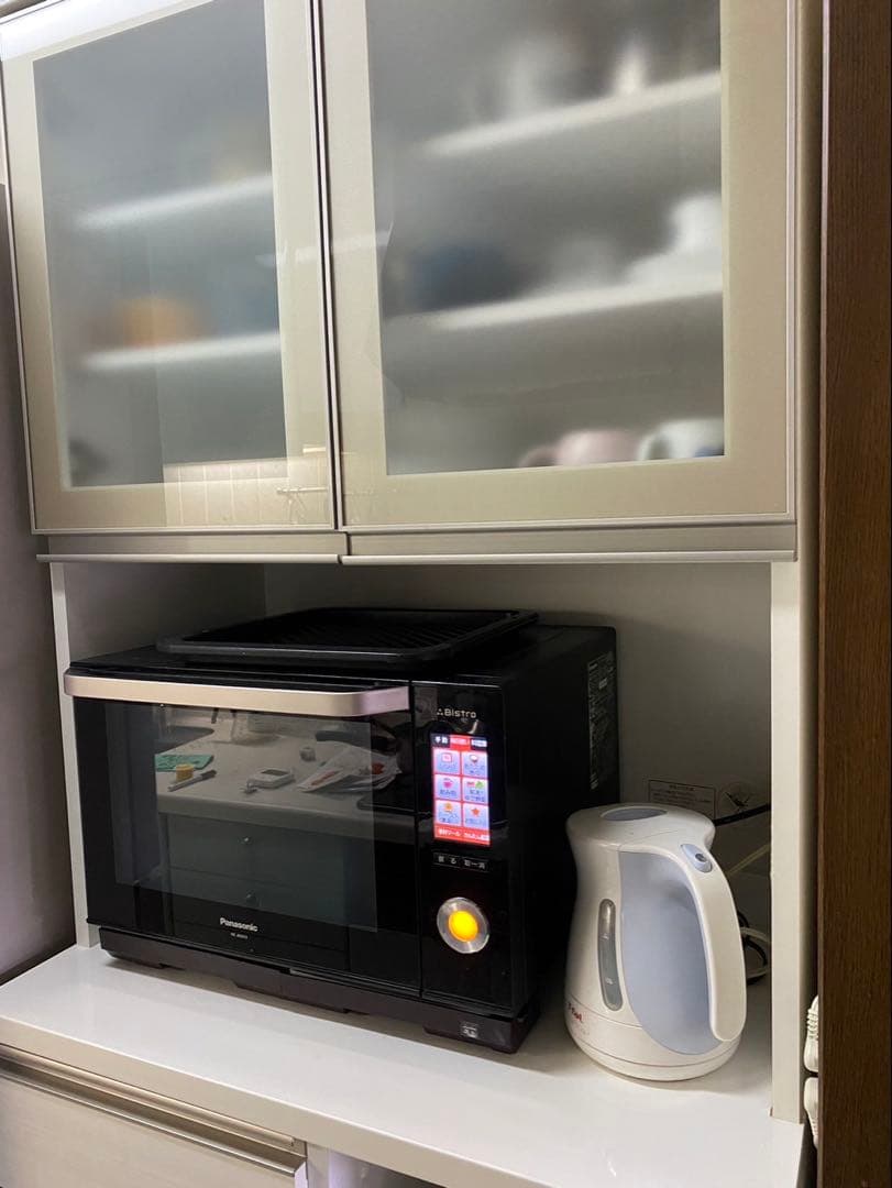 ニトリ　リガーレ　食器棚　80cm キッチンボード　白