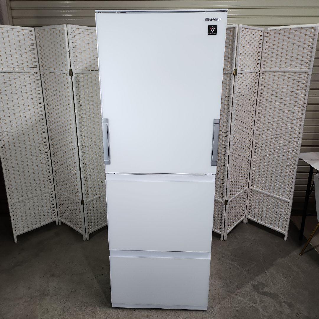 SHARP 冷蔵庫 SJ-GW35J-W 350L どっちもドア　2023年製