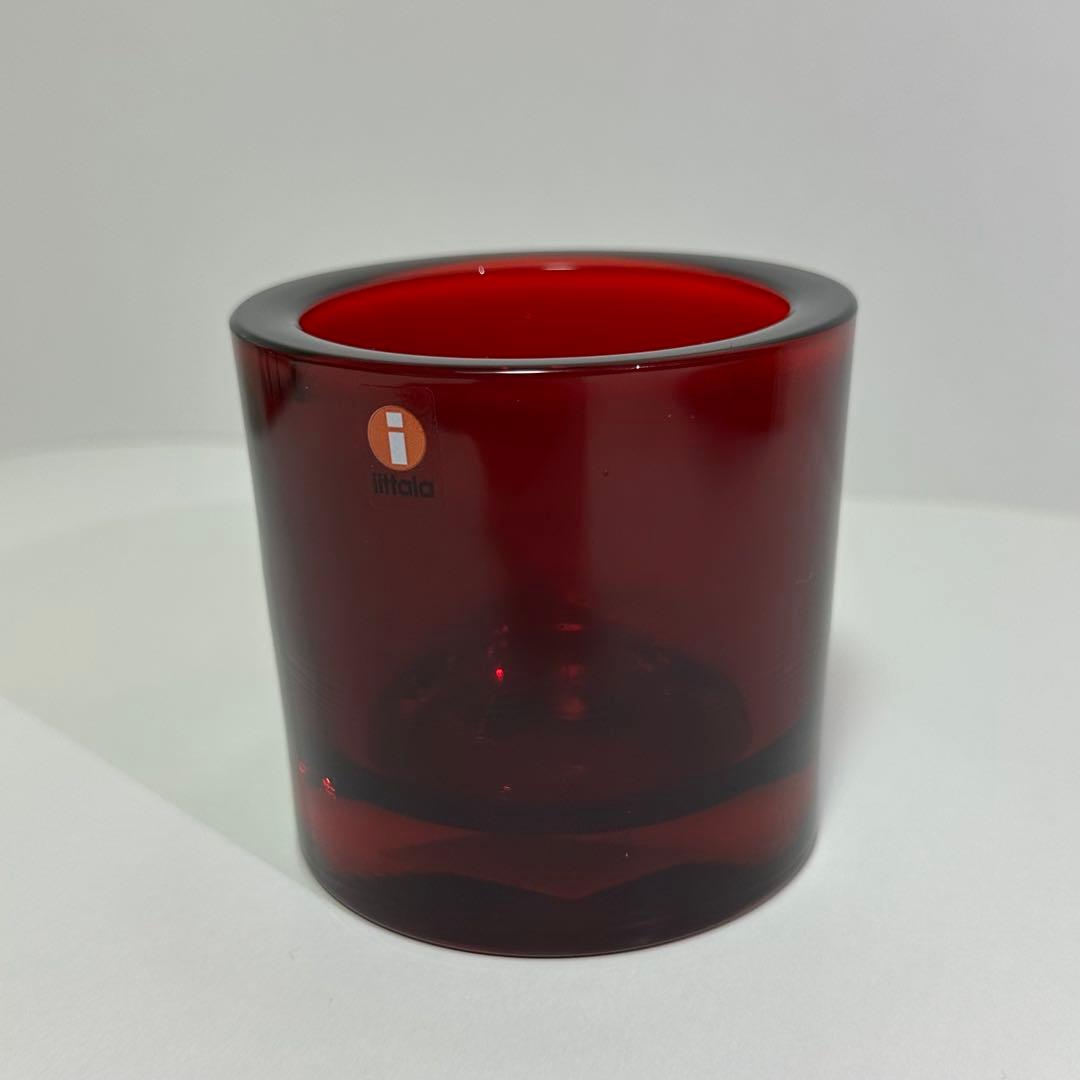 【新品未使用】イッタラ Kivi マリメッコ キャンドルホルダー レッド レア