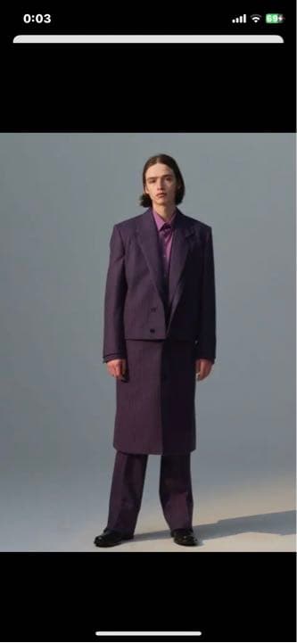 ［希少］リトルビック　セットアップ　19aw パープルストライプ