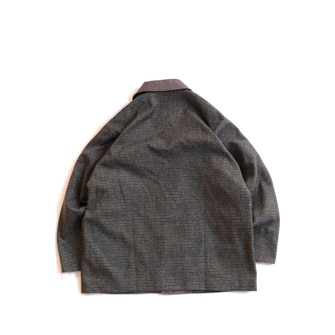 ADAM ET ROPE' テックツイード オーバー ショートコート