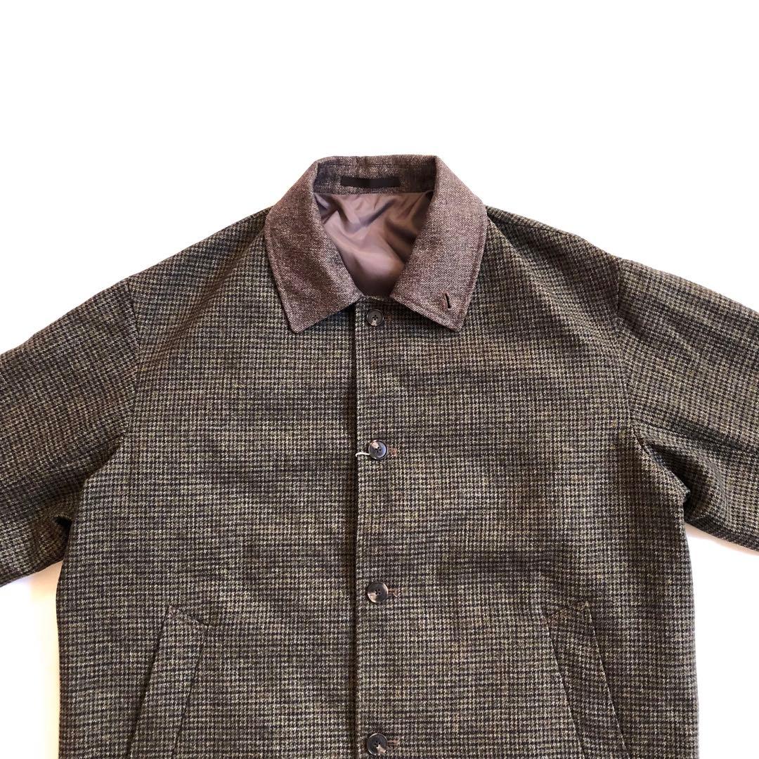 ADAM ET ROPE' テックツイード オーバー ショートコート