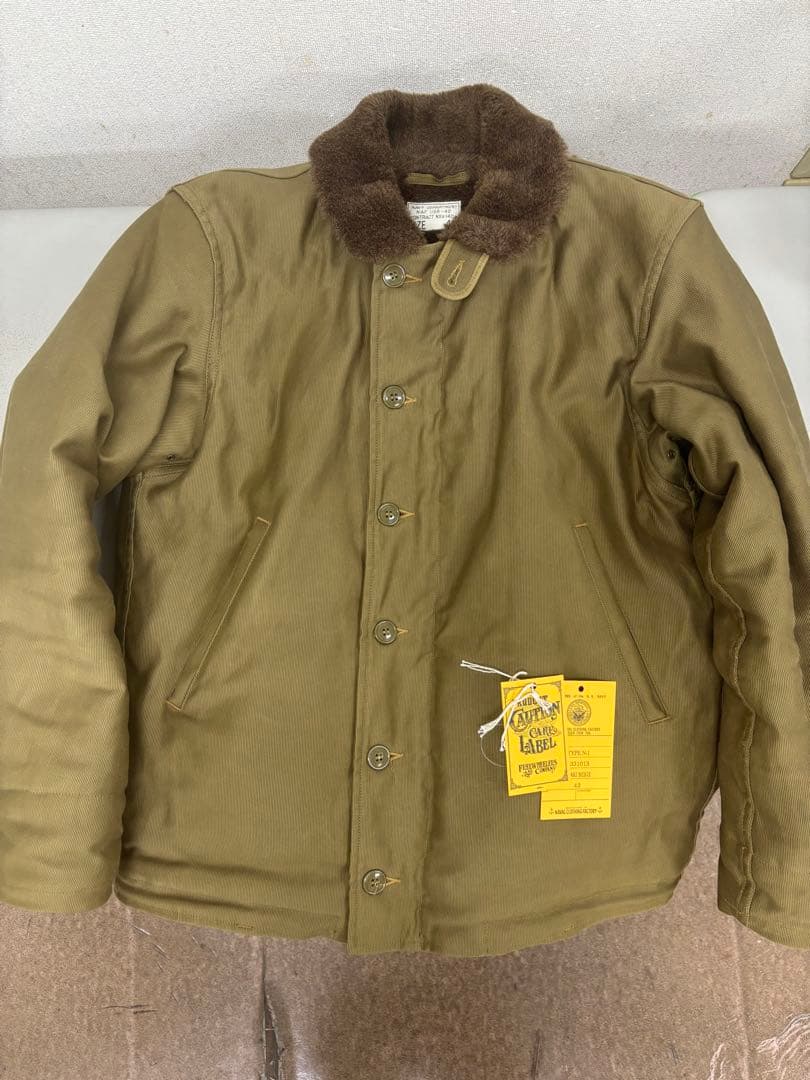 フリーホイラーズN1デッキジャケット42 カーキベージュ