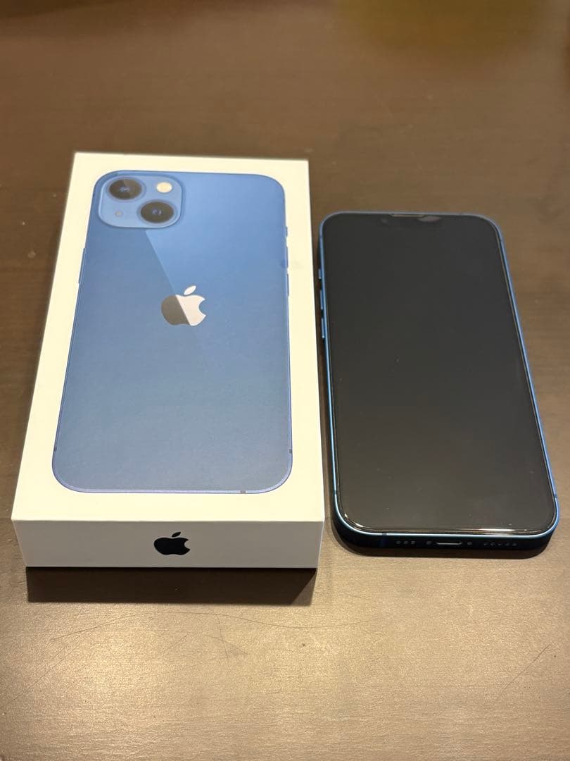 iPhone 13 512G ブルー 本体(新品ケーブル付)