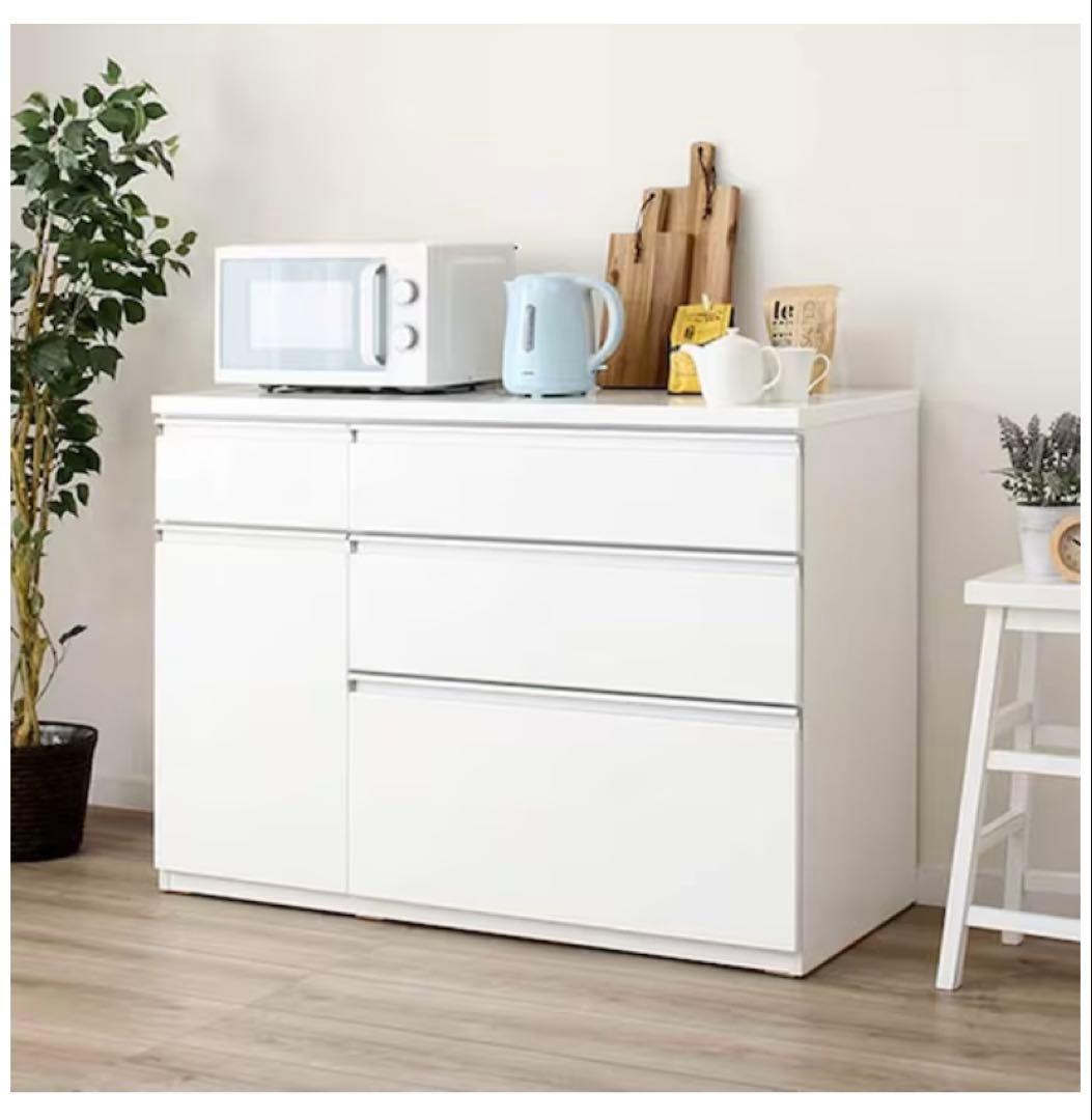 ニトリ キッチンカウンター (キュリー2 120CT WH)